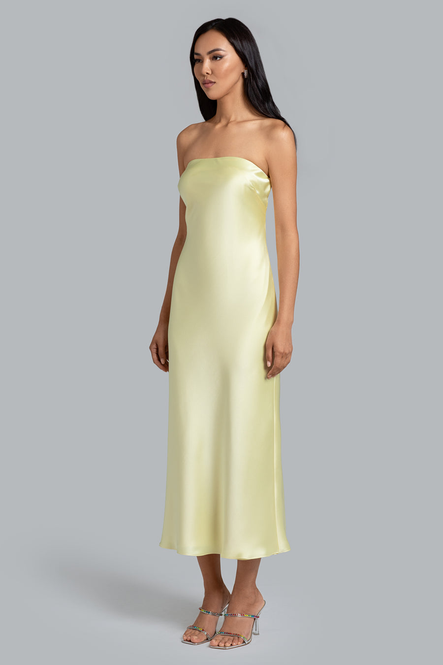 "Nora" Satin Midi