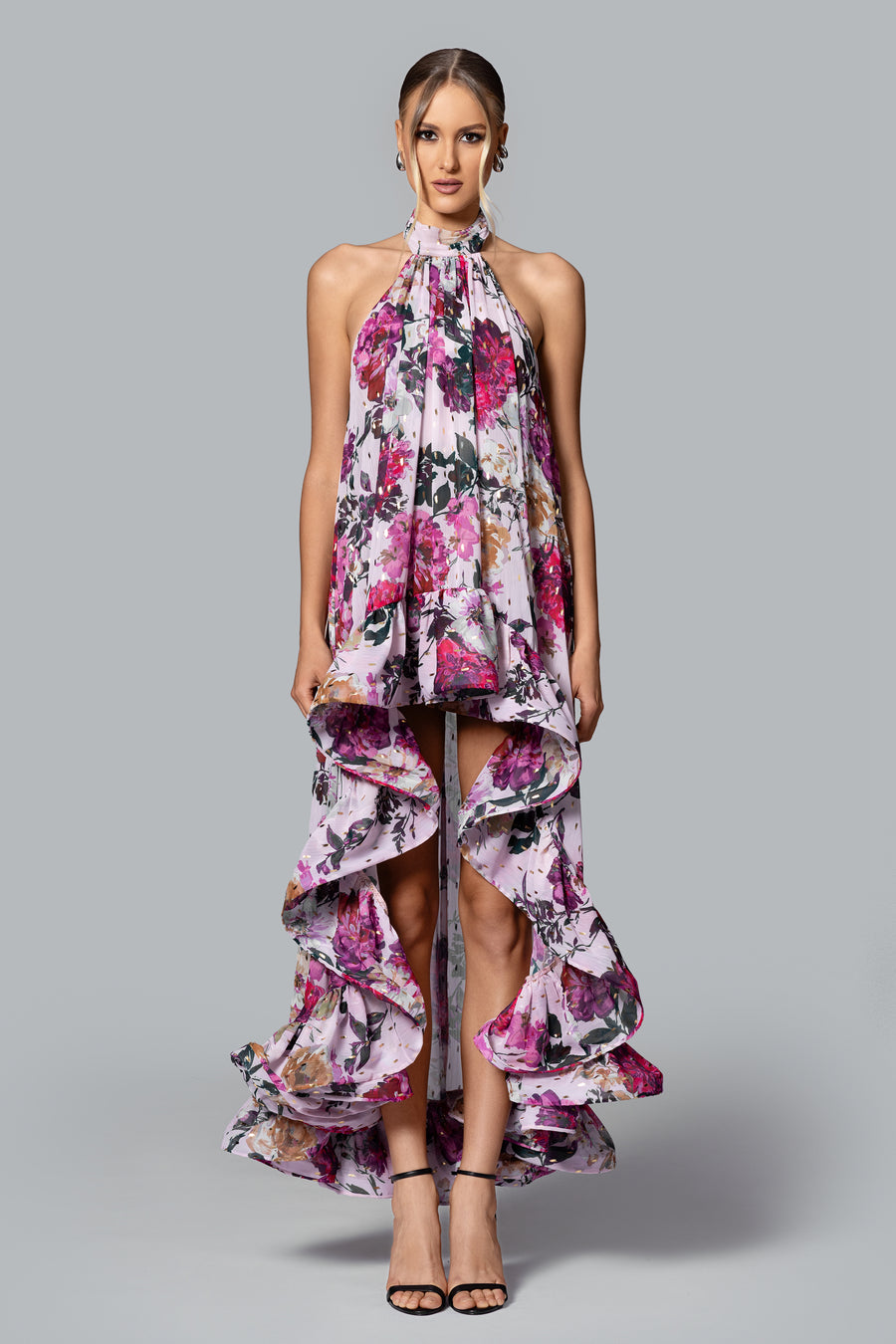 "Sophia" Print Chiffon Dress