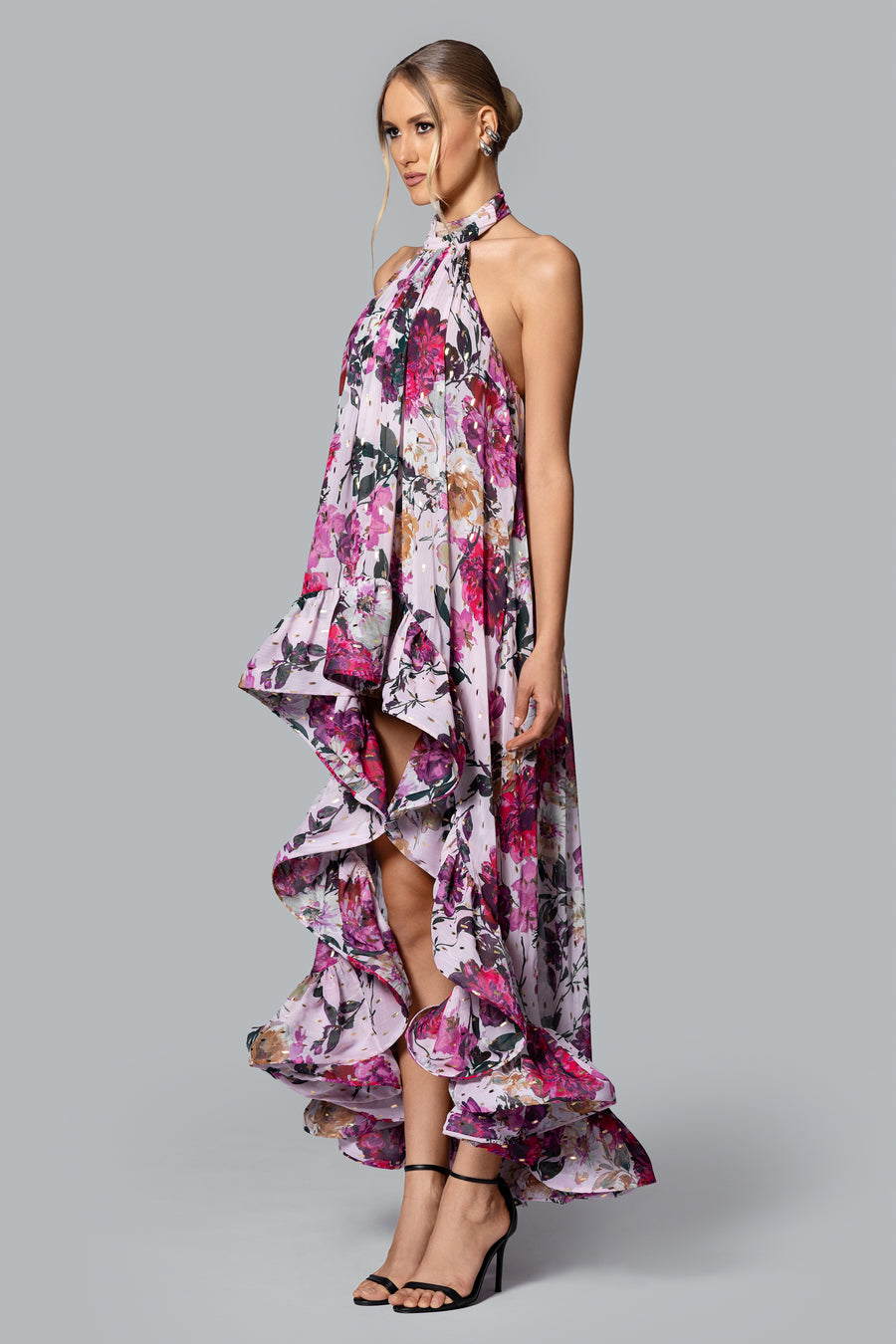 "Sophia" Print Chiffon Dress