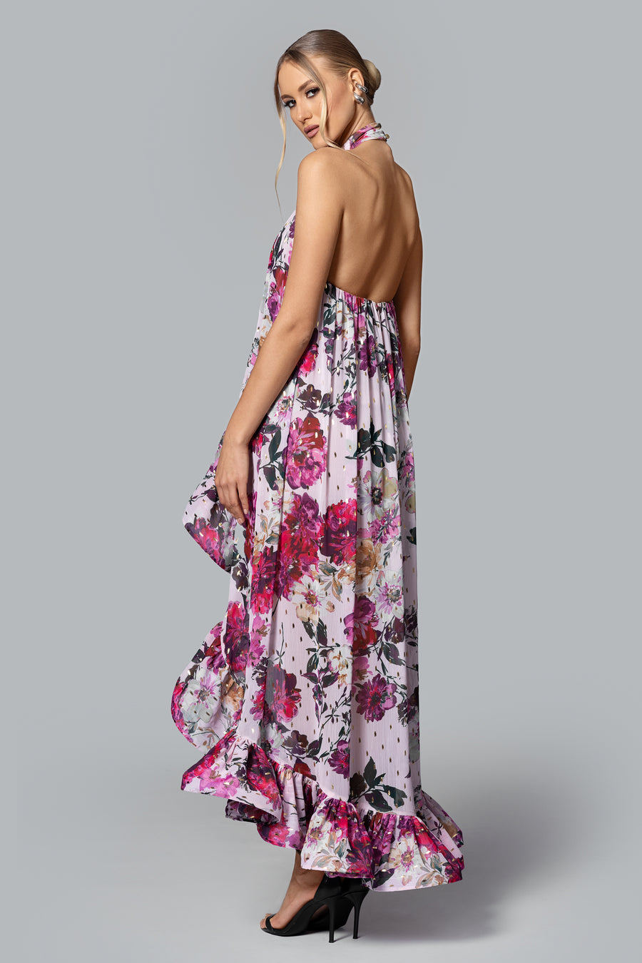 "Sophia" Print Chiffon Dress